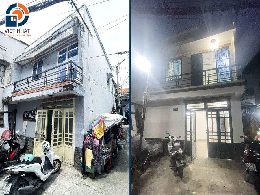 Sửa chữa cải tạo trọn gói nhà phố 2 tầng nhà chị Thảo ở Quận Gò Vấp 
